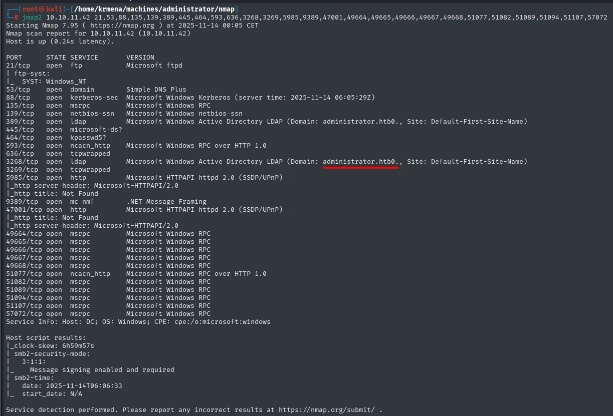 Escaneo de versiones y scripts de nmap
