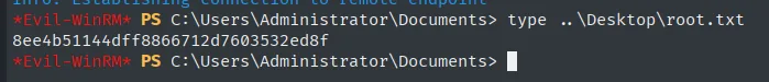 Shell como Administrator y root.txt