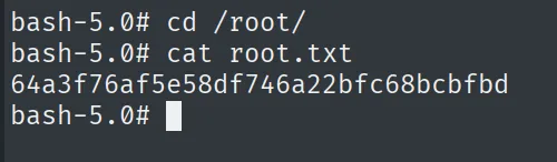 cat root.txt como root