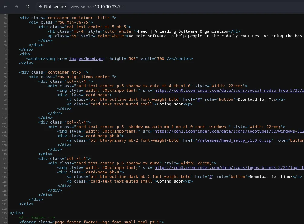 el código fuente enlaza el instalador en /releases/heed_setup_v1.0.0.zip