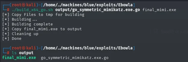 build_x64_go.sh compila el fuente Go y produce el ejecutable final_mimi.exe