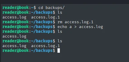 al borrar access.log.1 y modificar access.log, logrotate lo recrea