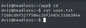 user.txt leído por dvir