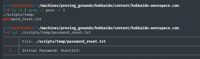 password_reset.txt con Start123!