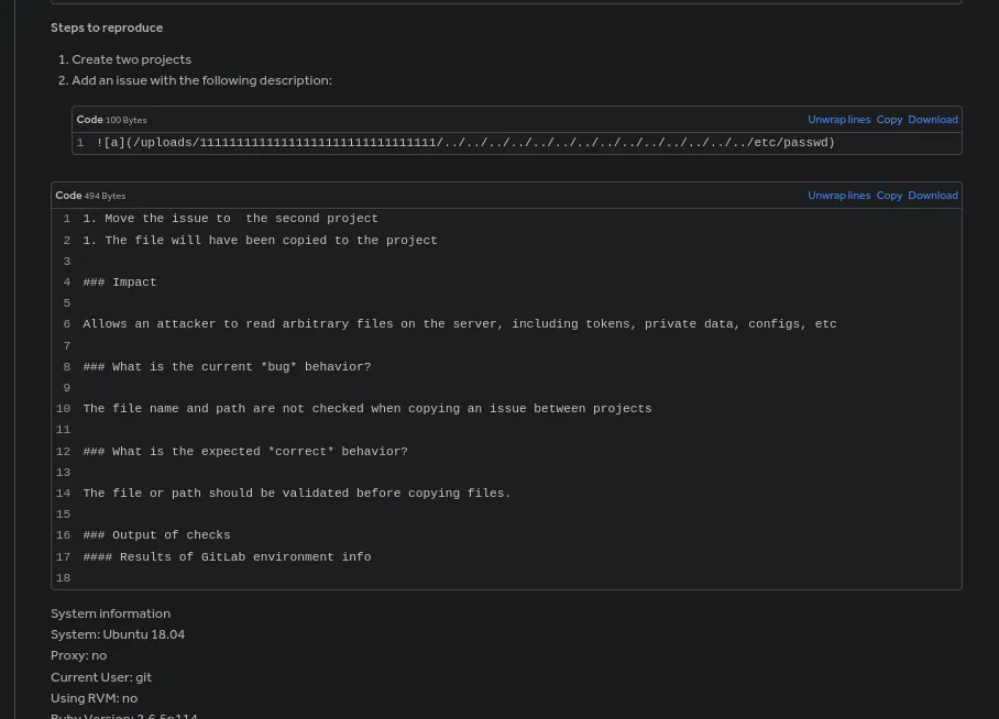 Reporte HackerOne CVE-2020-10977: pasos para reproducir