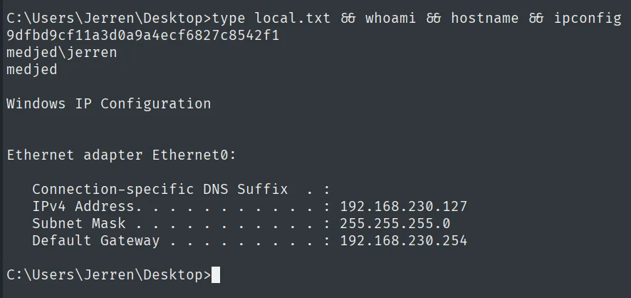 local.txt leída como jerren en medjed
