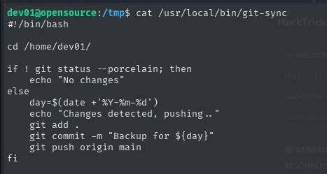 git-sync ejecuta git commit sobre el repo de dev01