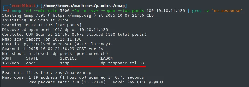 nmap UDP: 161/udp abierto (snmp)