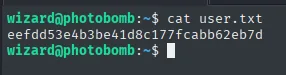 cat user.txt como wizard
