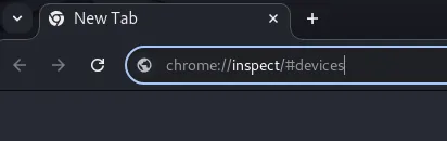 Accedemos al depurador remoto de Chrome en chrome://inspect/#devices