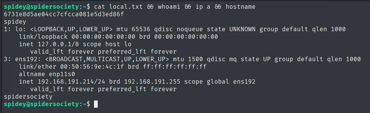 local.txt como spidey