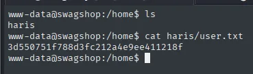 cat de user.txt en /home/haris