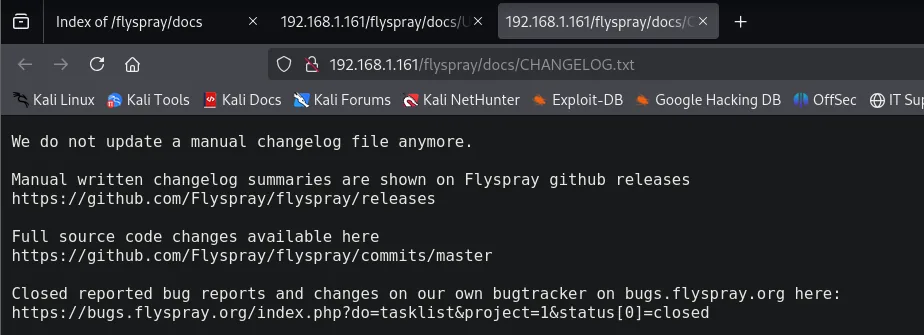el CHANGELOG.txt solo dice que ya no se mantiene un changelog manual y remite a las releases de GitHub