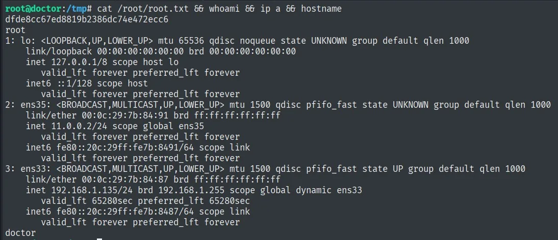 Nuevo usuario r00t con UID 0 añadido a /etc/passwd; su r00t da shell de root y se lee root.txt